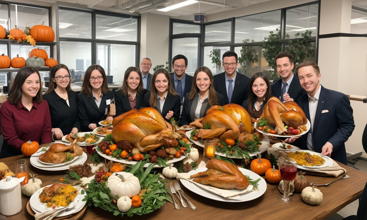 1. Happy Thanksgiving to Coworkers for their Dedication