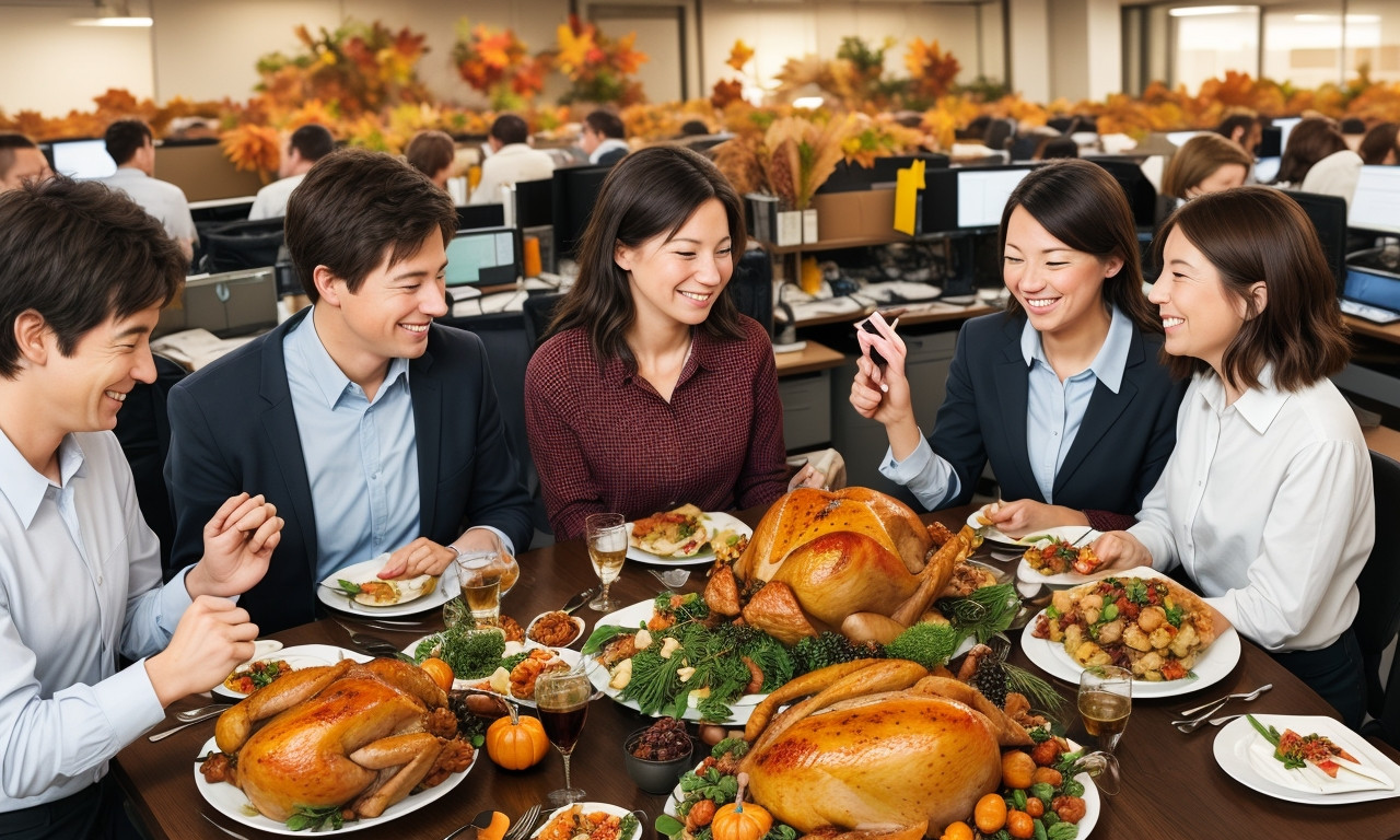10. Happy Thanksgiving to Coworkers for their Friendship