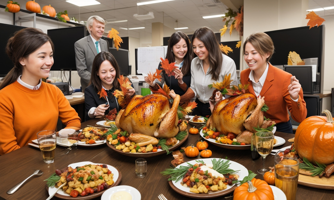2. Happy Thanksgiving to Coworkers for their Support