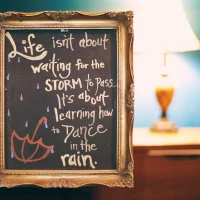 Inspirational life quotes overlay on calming nature background. Inspirational life quotes overlay on calming nature background.