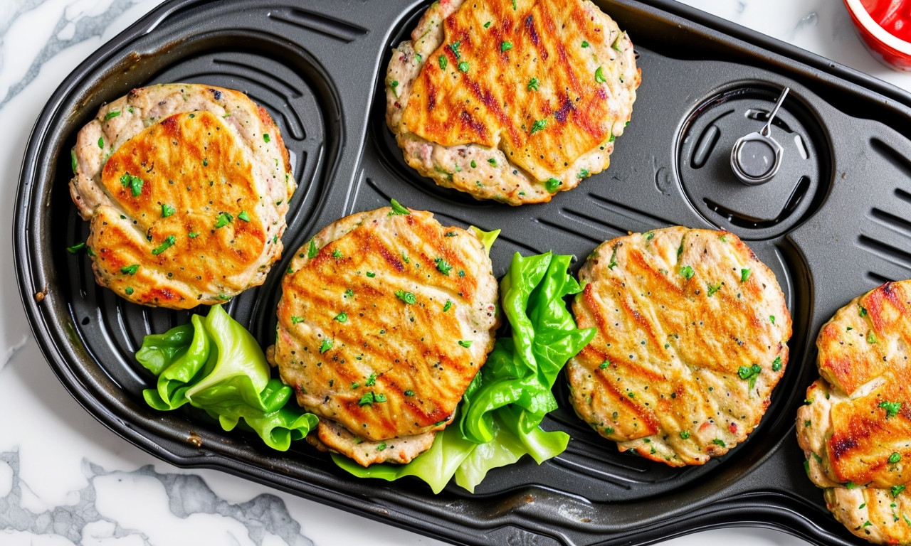 Healthy Air Fryer Juicy Turkey Burger Recipe