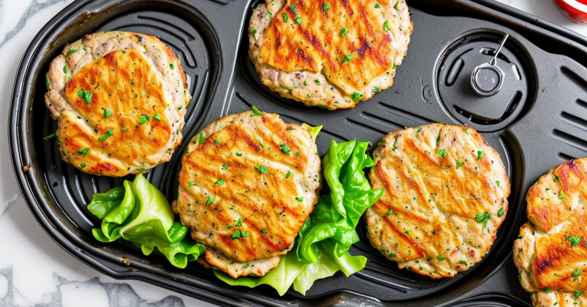 Healthy Air Fryer Juicy Turkey Burger Recipe