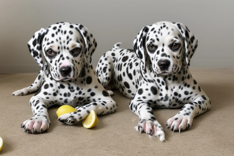 Lemon Dalmatian Puppies