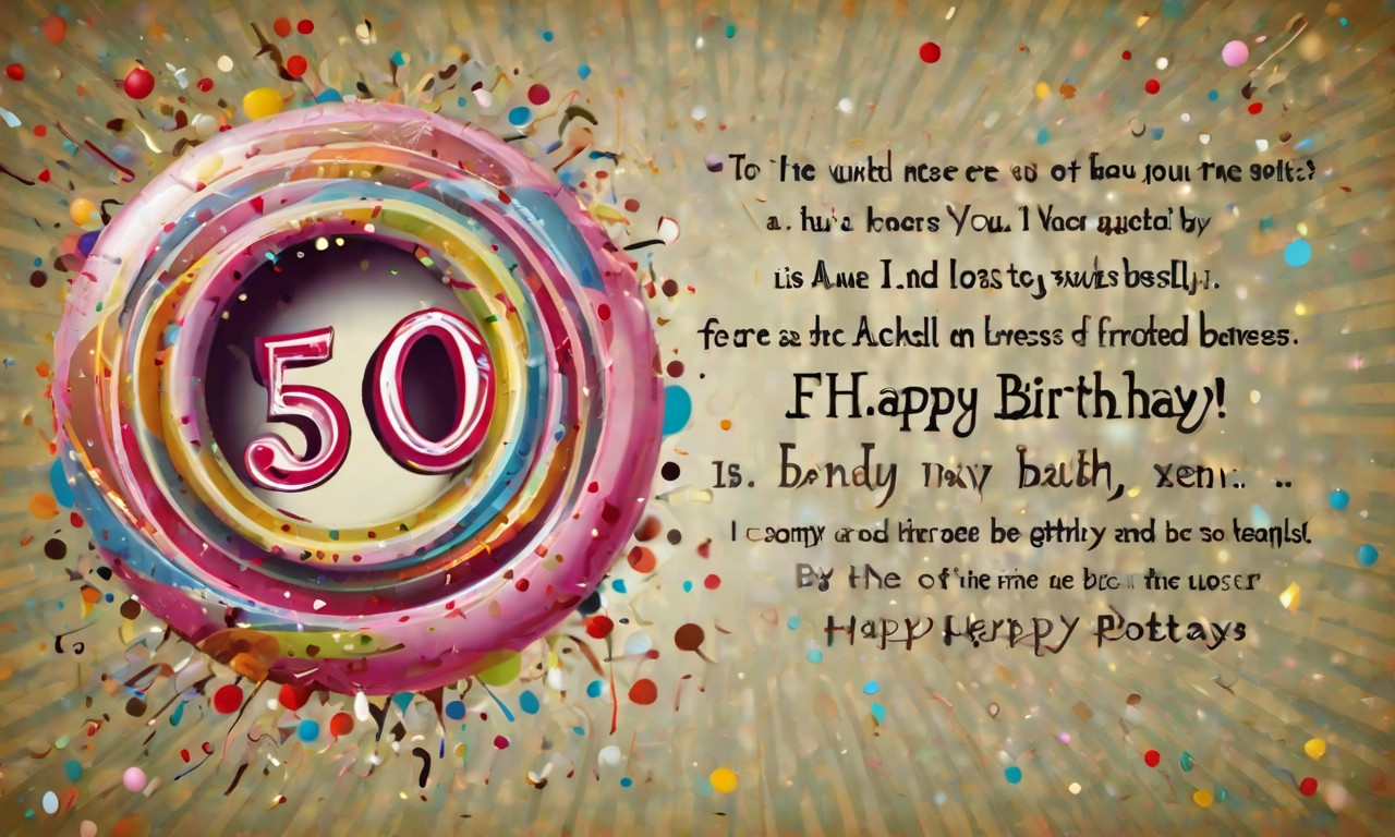 45+ Best And Funny 50th Birthday Poems for a Joyful Celebration