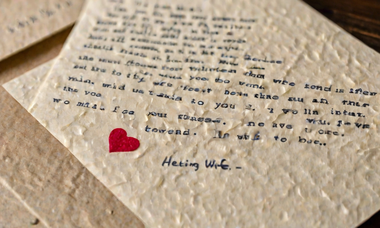 45+ Melting Love Letters To The Wife That Ignite Passion