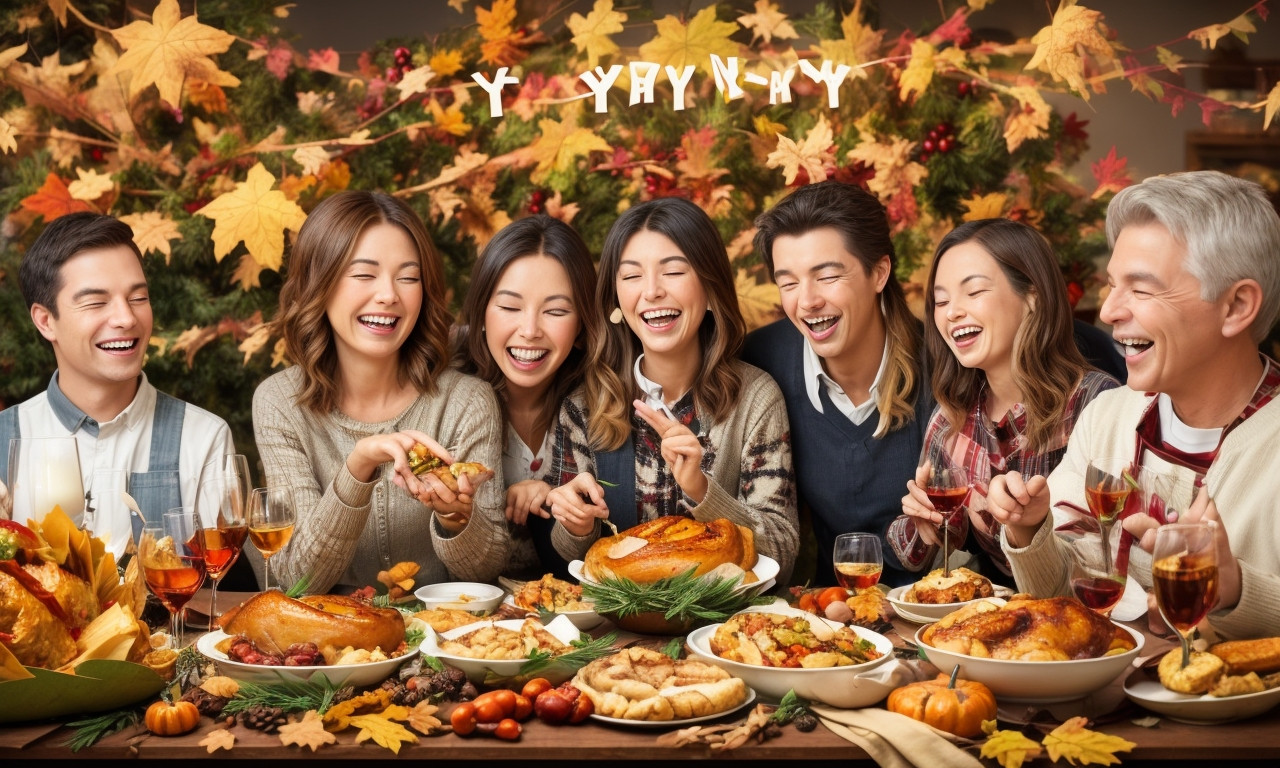 6. Thanksgiving Wishes to Friends and Family for their Laughter