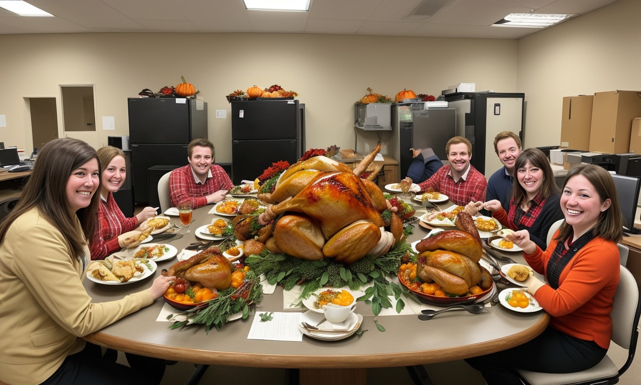 8. Happy Thanksgiving to Coworkers for their Sense of Humor