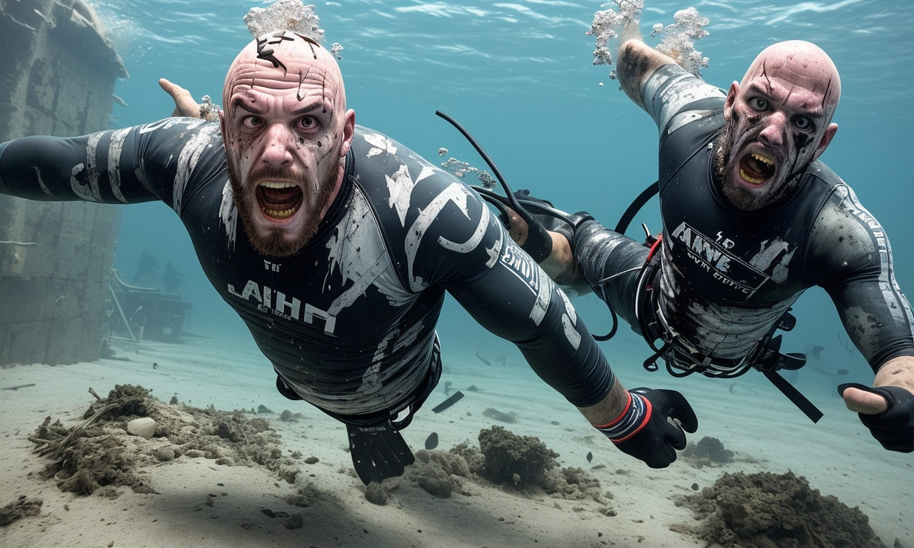 Man survives harrowing diving accident with serious head injury.