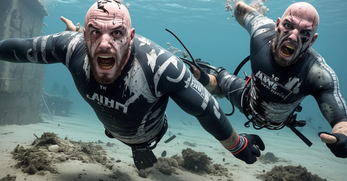 Man survives harrowing diving accident with serious head injury.