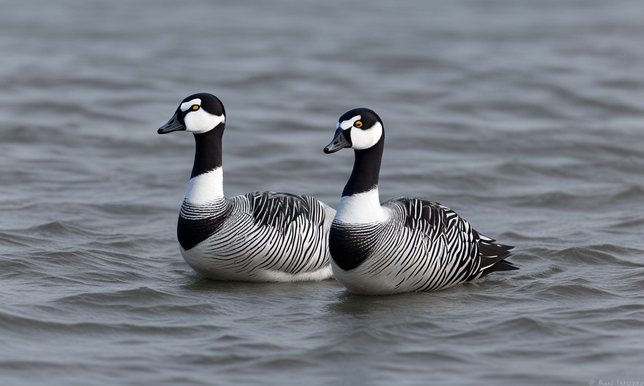 Barnacle Goose Black and White Birds in the UK (Identification Guide): Spot and Identify Easily