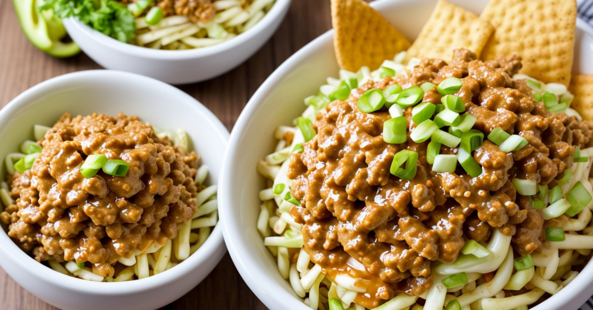 Big Mac salad in a bowl with fresh ingredients.