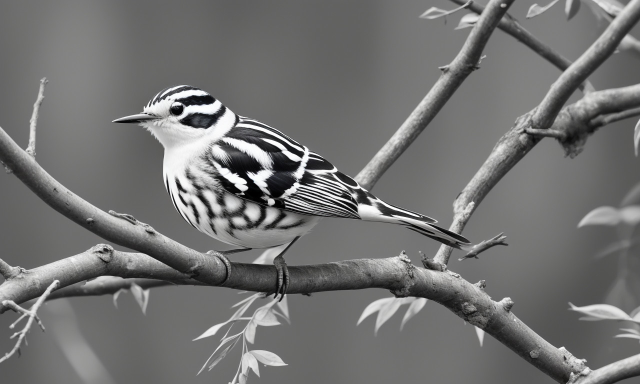 Black-and-White Warbler 20 Black and White Birds You Might See in Your Backyard