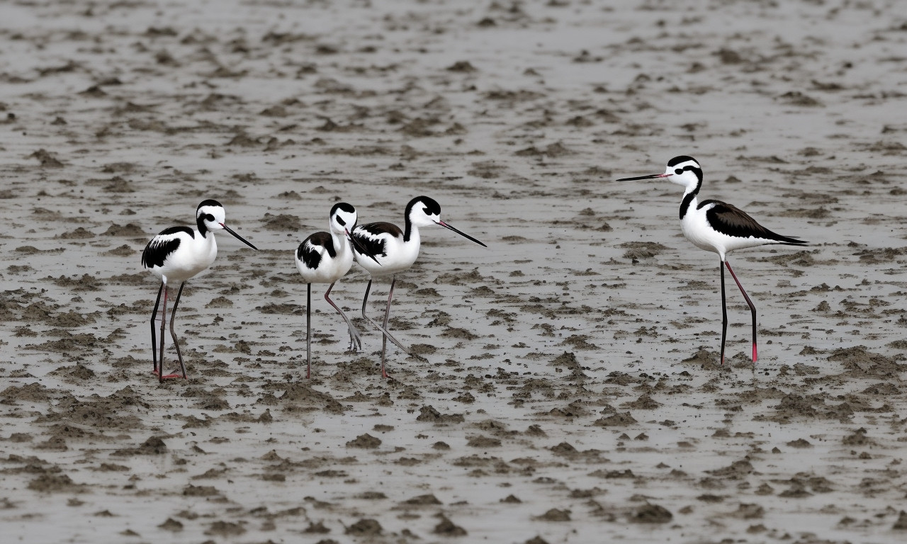 Black-Necked Stilt 20 Black and White Birds You Might See in Your Backyard