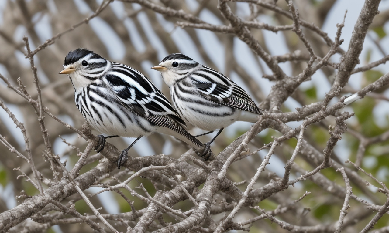 Blackpoll Warbler 20 Black and White Birds You Might See in Your Backyard