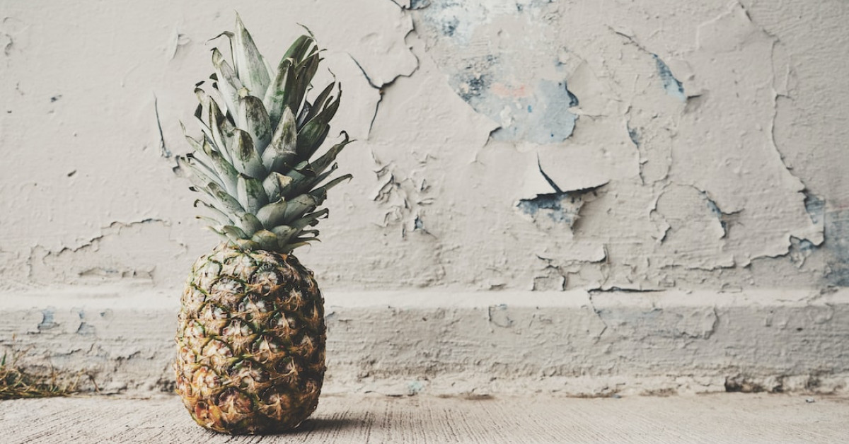 Chickens pecking pineapple, revealing dietary truths.