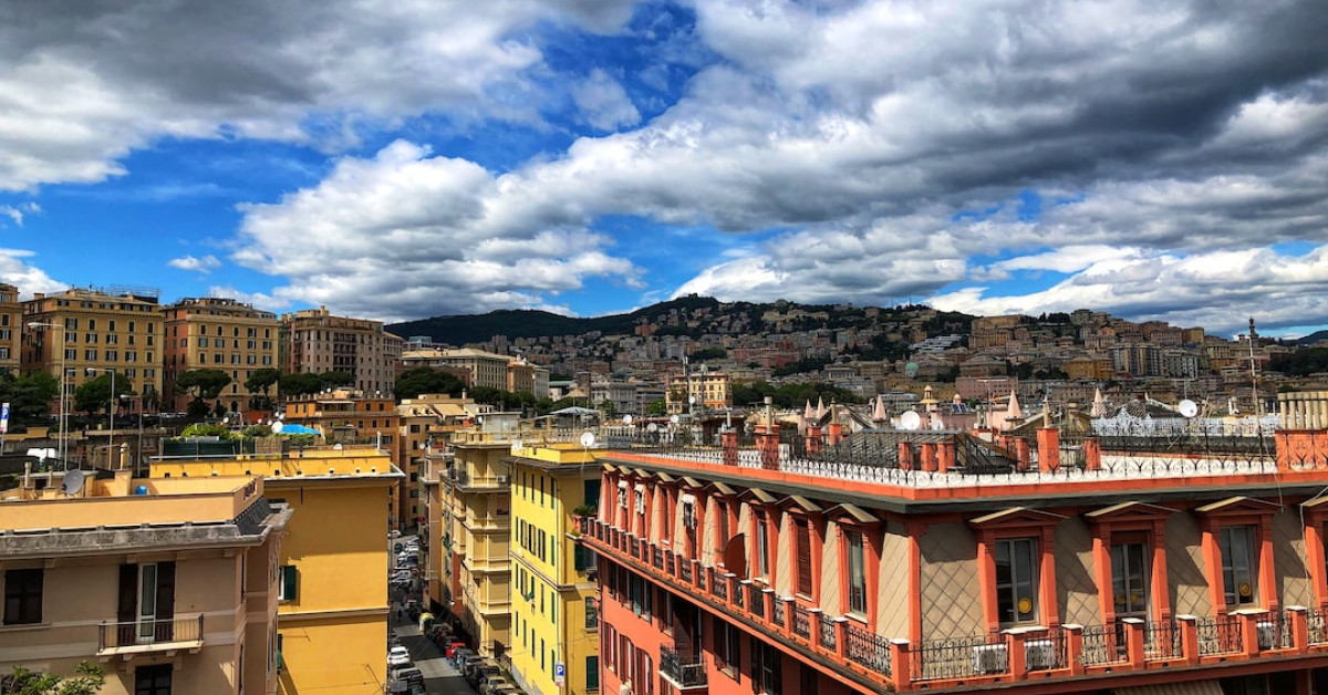 Happy couple exchanging 6-month anniversary gifts.