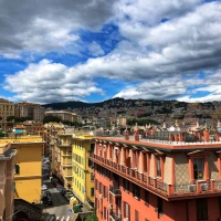 Happy couple exchanging 6-month anniversary gifts. Happy couple exchanging 6-month anniversary gifts.
