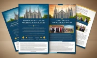 Church anniversary celebration flyer design ideas.