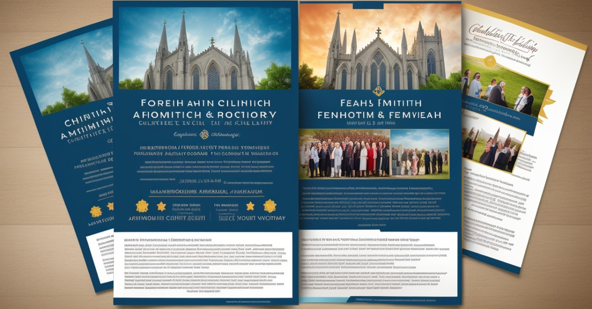 Church anniversary celebration flyer design ideas.