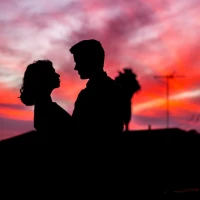 Couple toasting on their anniversary celebration Couple toasting on their anniversary celebration