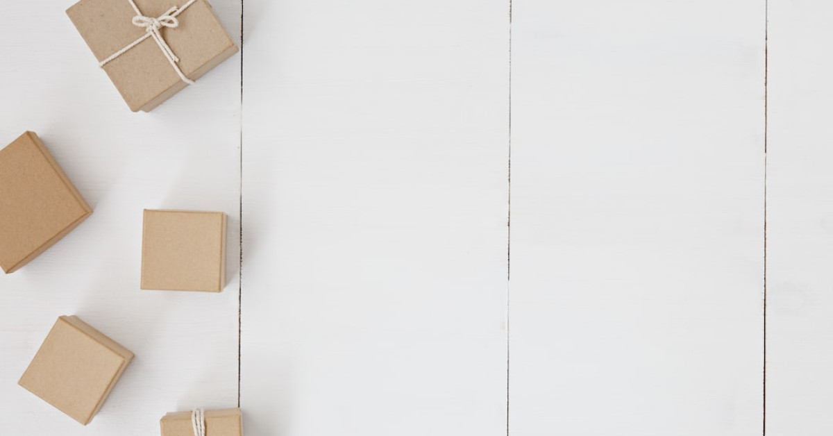 20th anniversary gifts guide with festive decoration background.