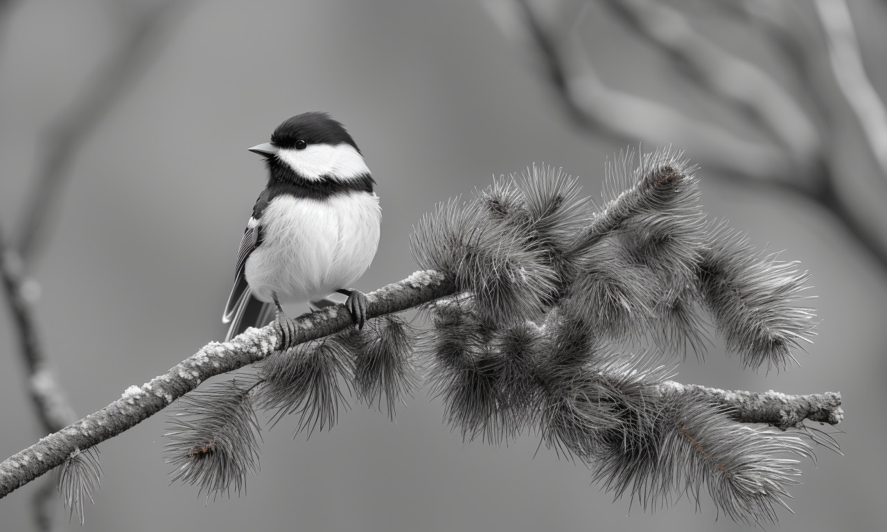 Chickadee 20 Black and White Birds You Might See in Your Backyard