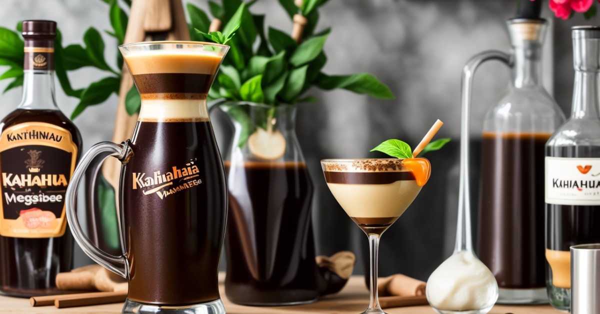 Vegan Espresso Martini without Kahlua garnished with fresh vegetables.