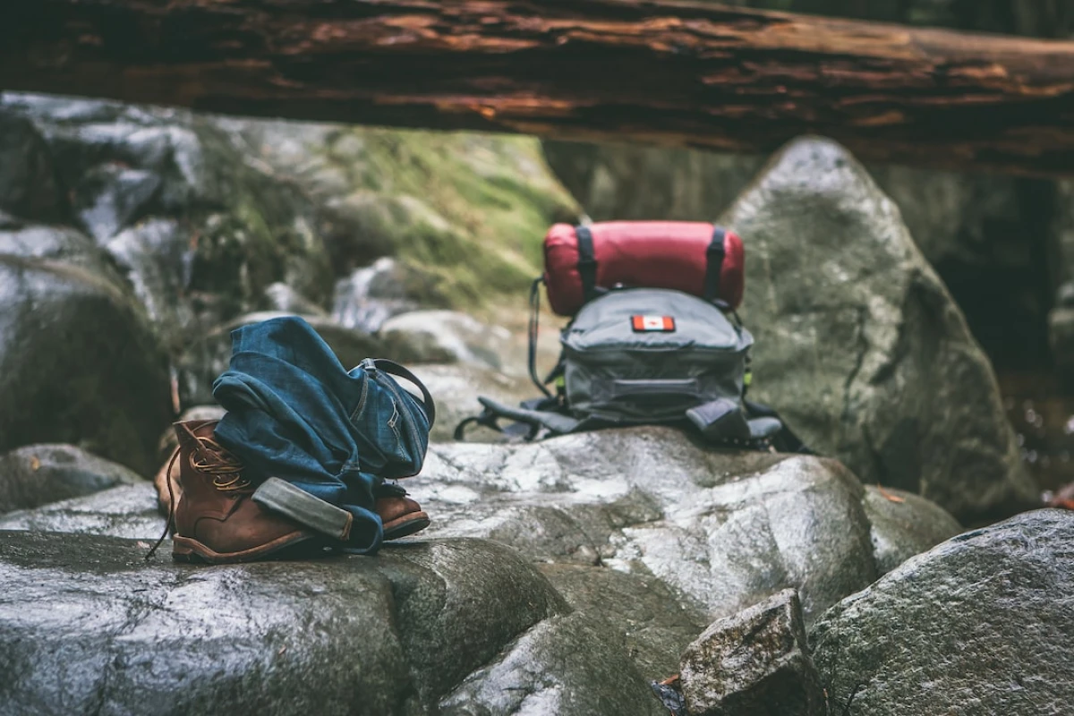 Chacos hiking sandals on rocky trail outdoors.