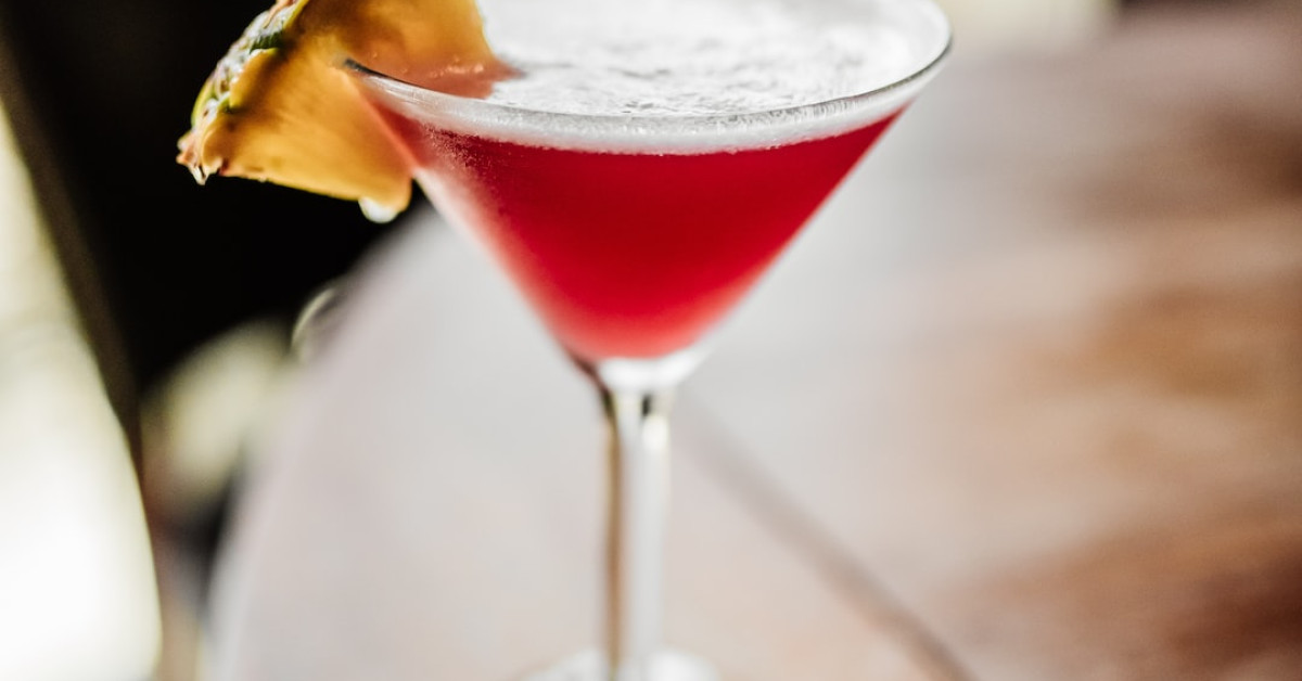 Veggie Espresso Martini cocktail with fresh ingredients