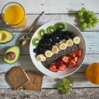 Breader bowl dish guide with ingredients and serving presentation. Breader bowl dish guide with ingredients and serving presentation.