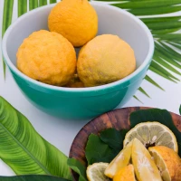 Acai bowl recipe with vibrant toppings on wooden background. Acai bowl recipe with vibrant toppings on wooden background.