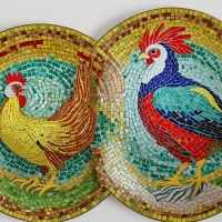 Mosaic Chicken Dish Presentation Mosaic Chicken Dish Presentation