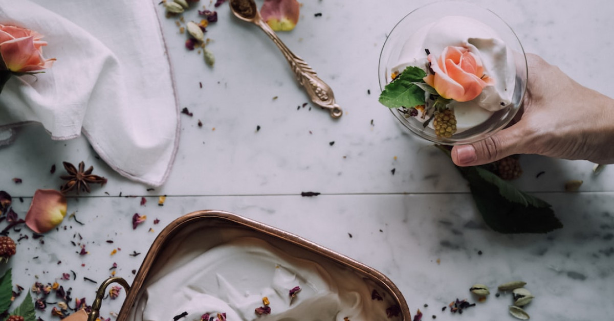 Roasted frozen broccoli on sheet pan for healthy meal prep.