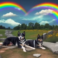 Rainbow Bridge comfort quotes for grieving a lost pet. Rainbow Bridge comfort quotes for grieving a lost pet.