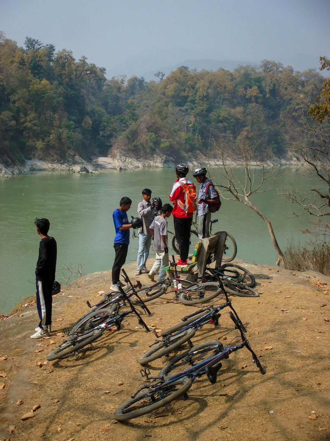 Person cycling in nature for health and transformation.