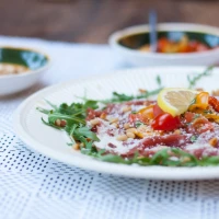 Lemon Capellini Pasta on White Plate - Fresh and Zesty Lemon Capellini Pasta on White Plate - Fresh and Zesty