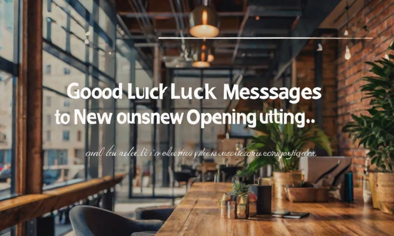 Good Luck Messages for New Business Opening 120+ Heartening Message & Wish Ideas to Celebrate New Business Openings