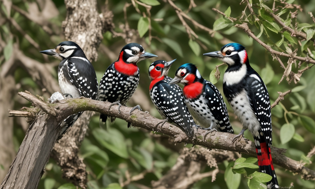 Great Spotted Woodpecker Black and White Birds in the UK (Identification Guide): Spot and Identify Easily