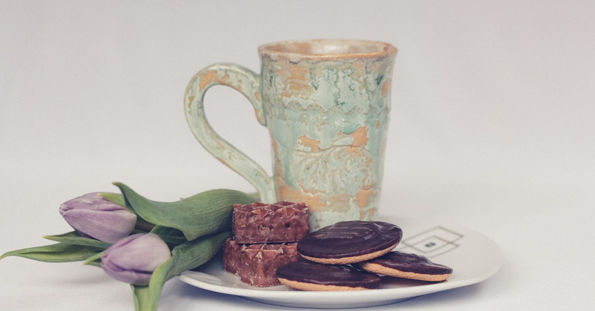 Single-serve edible cookie dough in a bowl