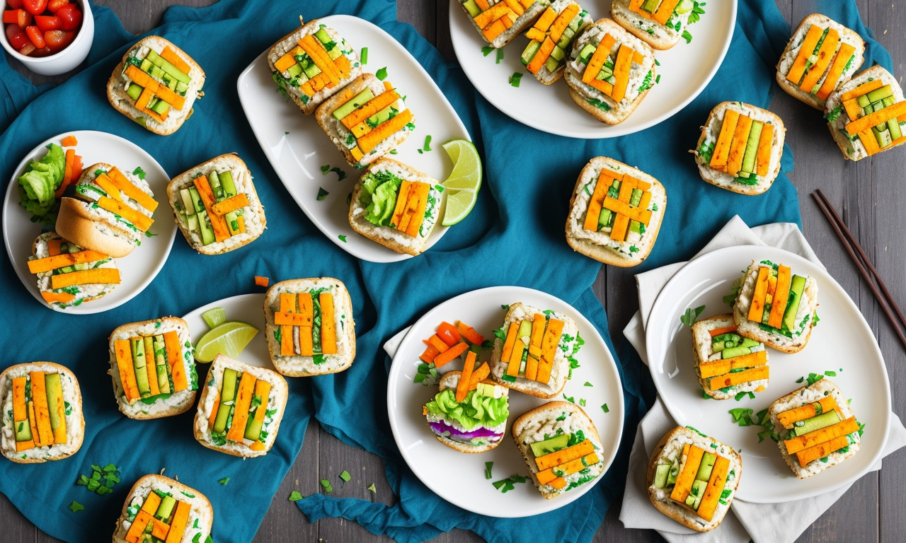 Veggie Sliders on King's Hawaiian Rolls