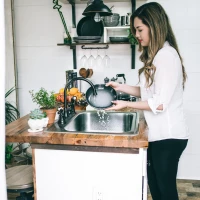 Pan-seared swordfish with fresh vegetables on plate. Pan-seared swordfish with fresh vegetables on plate.