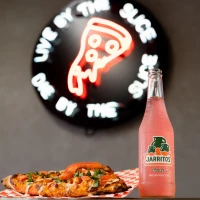 Jarritos seltzer in coffee, innovative beverage concept. Jarritos seltzer in coffee, innovative beverage concept.