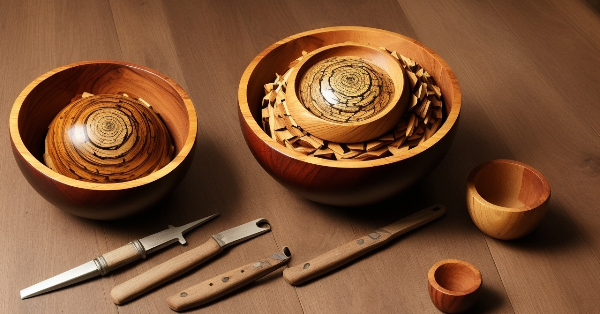 Handcrafted wooden bowl for culinary presentation.