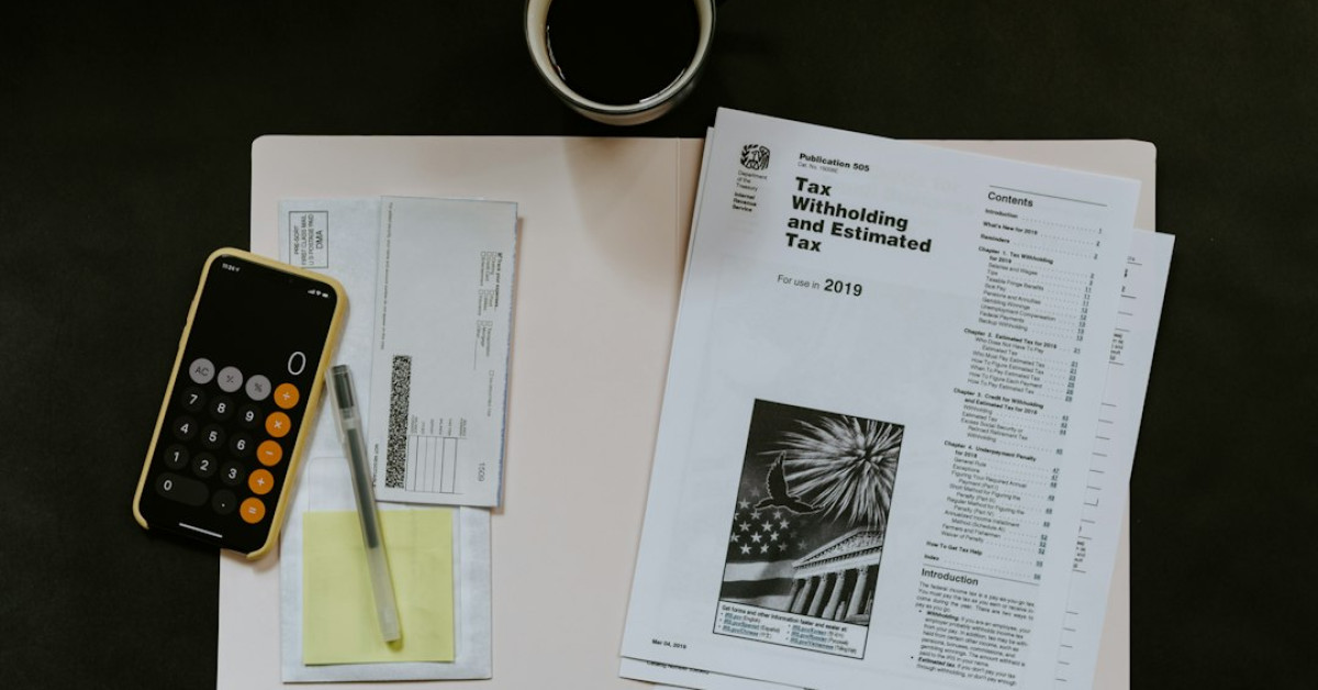 Guidebook cover for mastering finances with tax organizer.