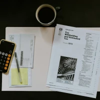 Guidebook cover for mastering finances with tax organizer. Guidebook cover for mastering finances with tax organizer.