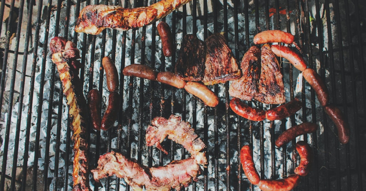 Perfectly grilled brisket on a gas barbecue grill