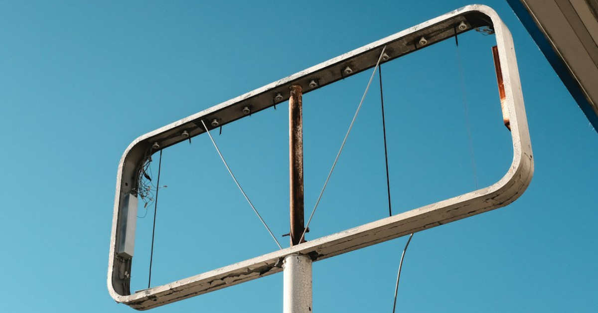 Out-of-order sign affecting financial market stability illustration.