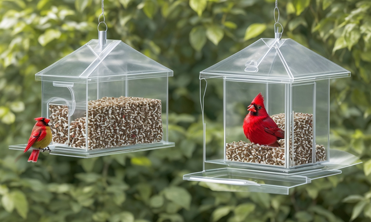 Our Top Pick: Nature Anywhere Premium Clear Window Bird Feeder Cardinal Feeders – Best Feeders For Your Garden (Incl. Seeds) Guide