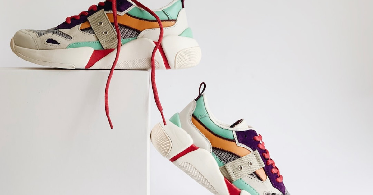 Ozark Trail hiking shoes on rock demonstrating comfort and grip.