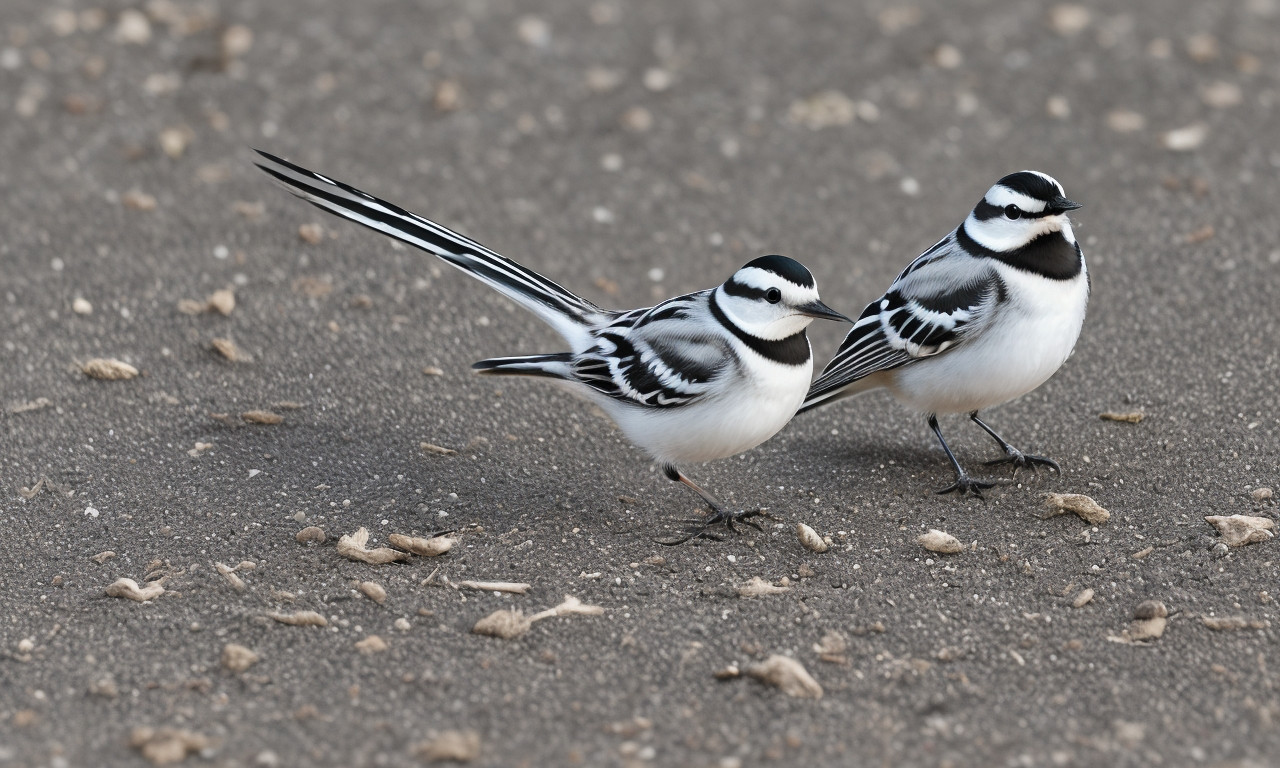 Pied Wagtail Black and White Birds in the UK (Identification Guide): Spot and Identify Easily